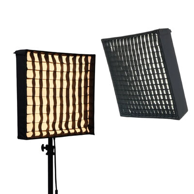 Portable Roll-up LED Light Adjustable Color Temperature 3200K-5600K Remote Control 200W Grid Softbox for Photography Live 공급자