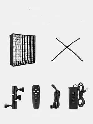 Portable Roll-up LED Light Adjustable Color Temperature 3200K-5600K Remote Control 200W Grid Softbox for Photography Live 공급자