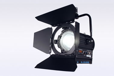 TV 스튜디오 라이트 200W LED 프레스넬 스테이지 라이트 바이 컬러 하이 TLCI/CRI DMX 컨트롤과 함께 ((극 조작 요크) 협력 업체